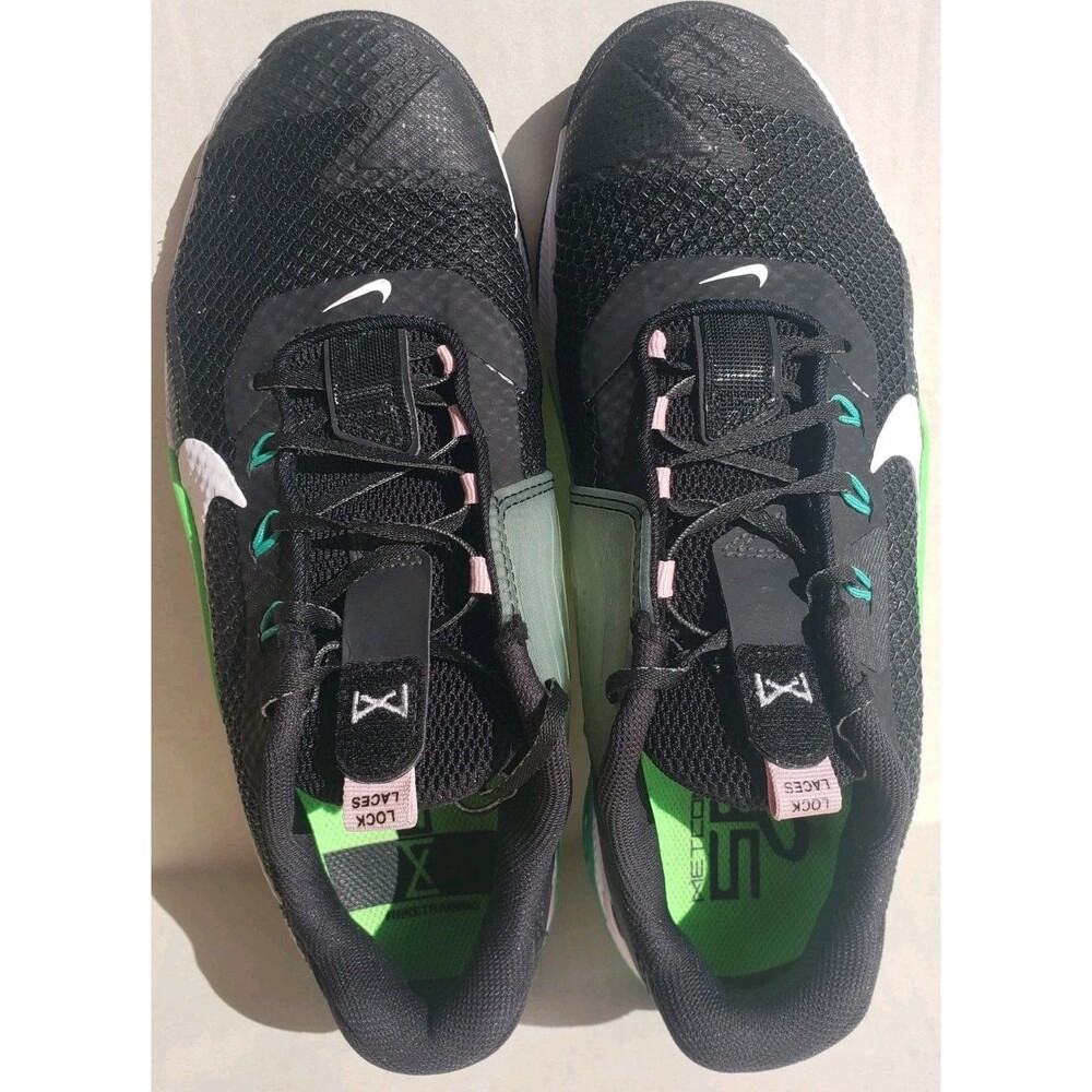 Nike Metcon 7 Crossfit Gym Shoes Women’s Size 9.5 White/Black/Green CZ8280-036 - Picture 4 of 16